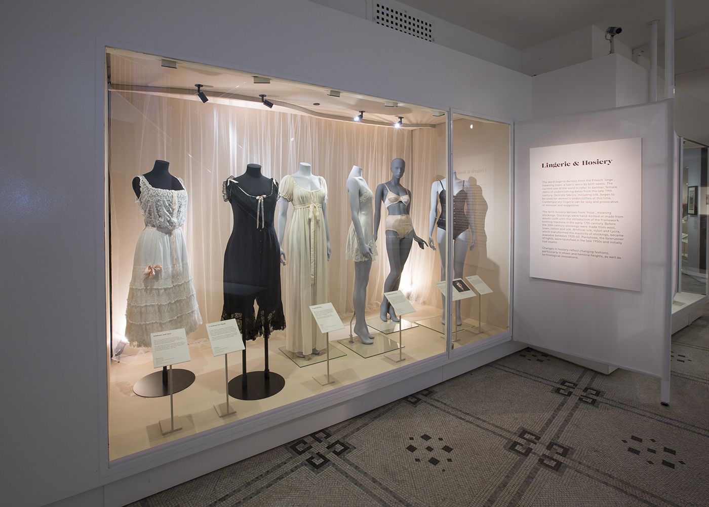 Installation view of Undressed A Brief History of Underwear. Source: Victoria and Albert Museum, London